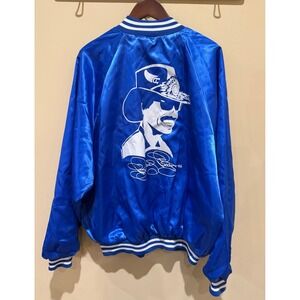 Vintage Richard Petty Bomber Jacket Blue Size XXXL